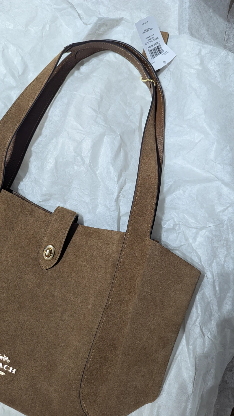 Coach Suede Hadley Tote Bag - photo 3