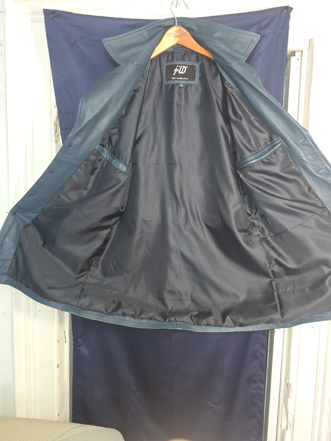 JLD New Leather Jacket - Blue, Size XL - photo 2