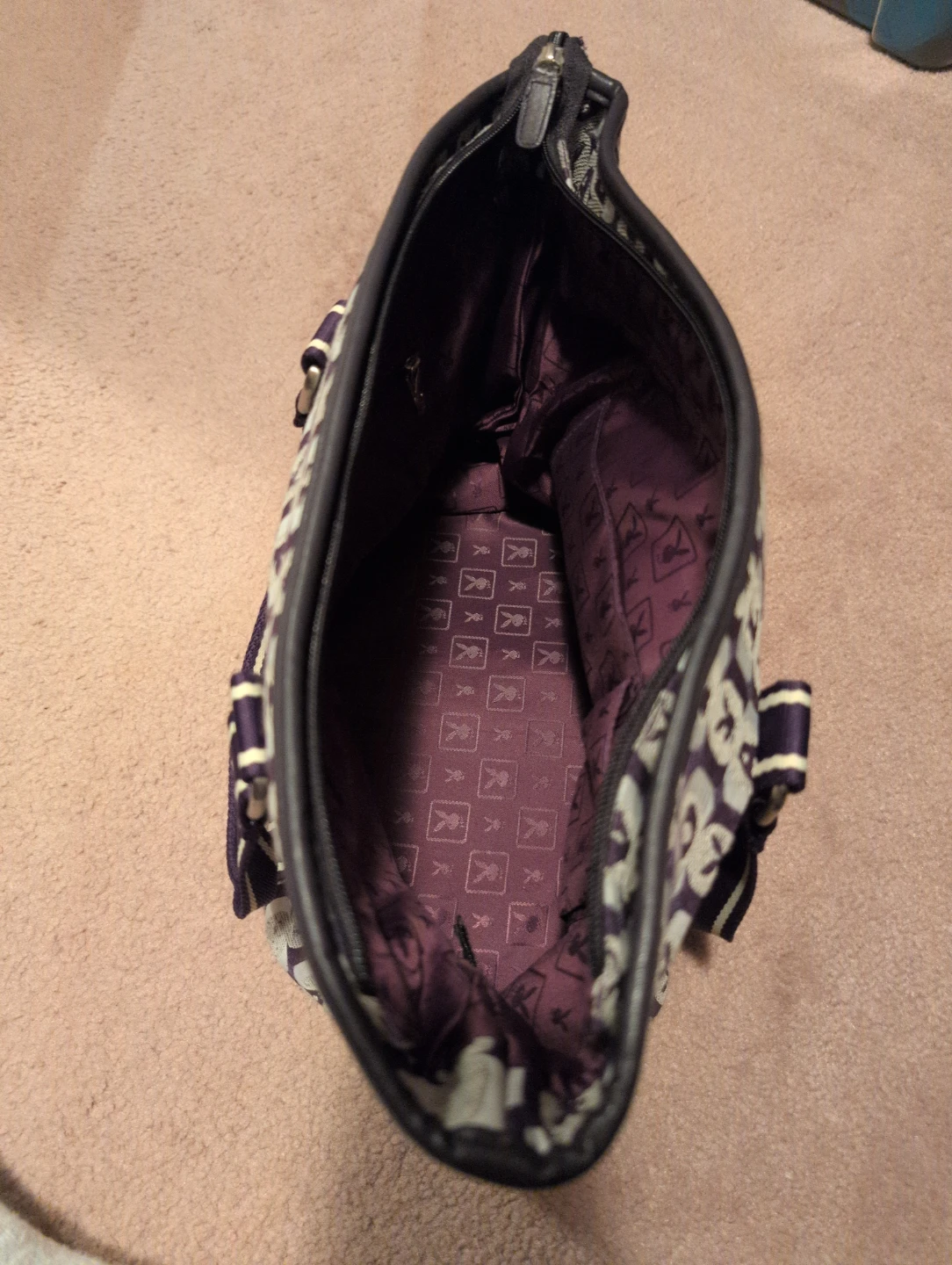 Playboy Purple & Grey Tote Bag - photo 2