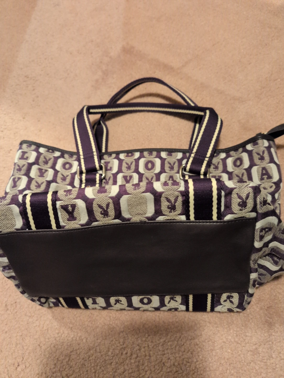 Playboy Purple & Grey Tote Bag - photo 3
