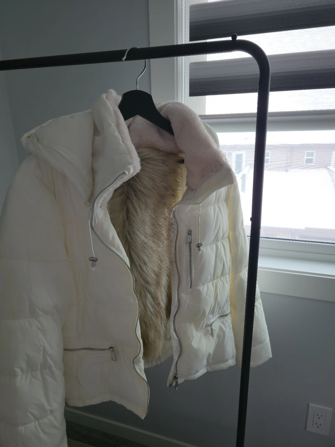 Zara trf Collection White Puffer Jacket (L) - photo 4