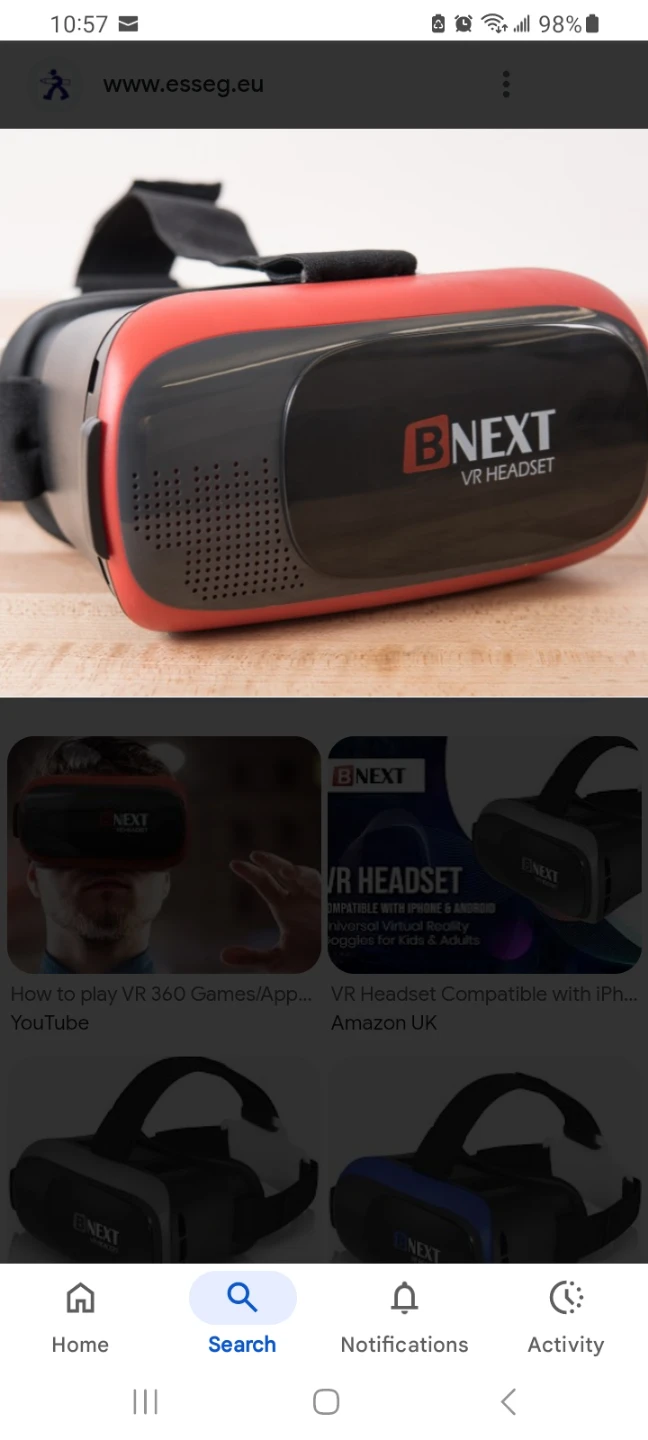 BNEXT VR Headset - Compatible with iPhone & Android