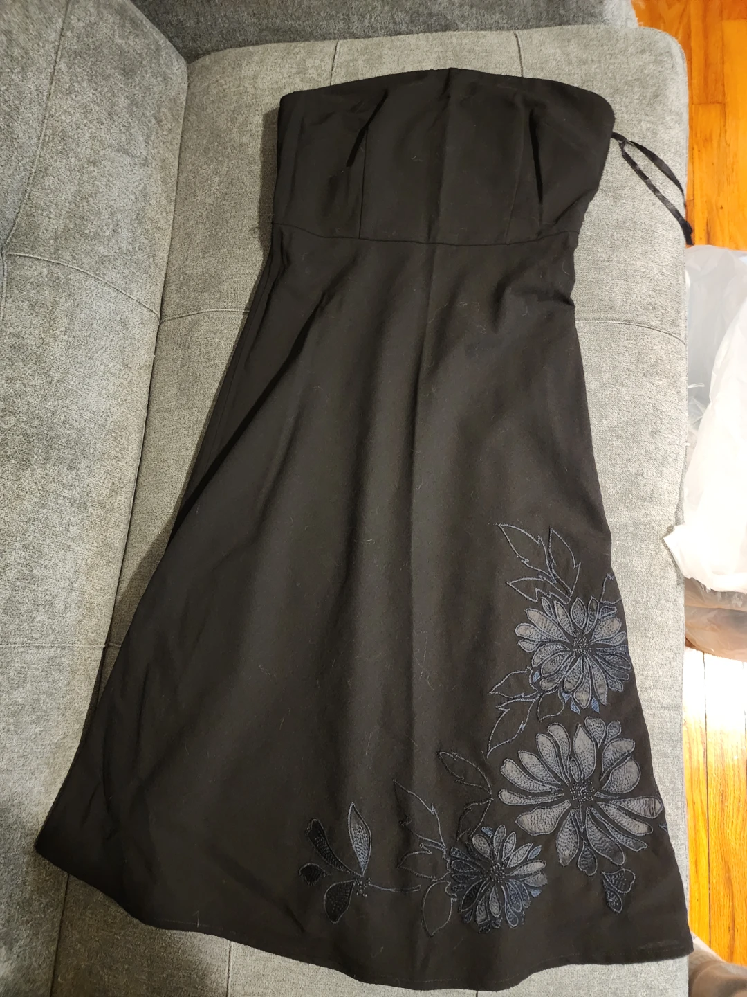 Express Black Floral Dress - Size 4