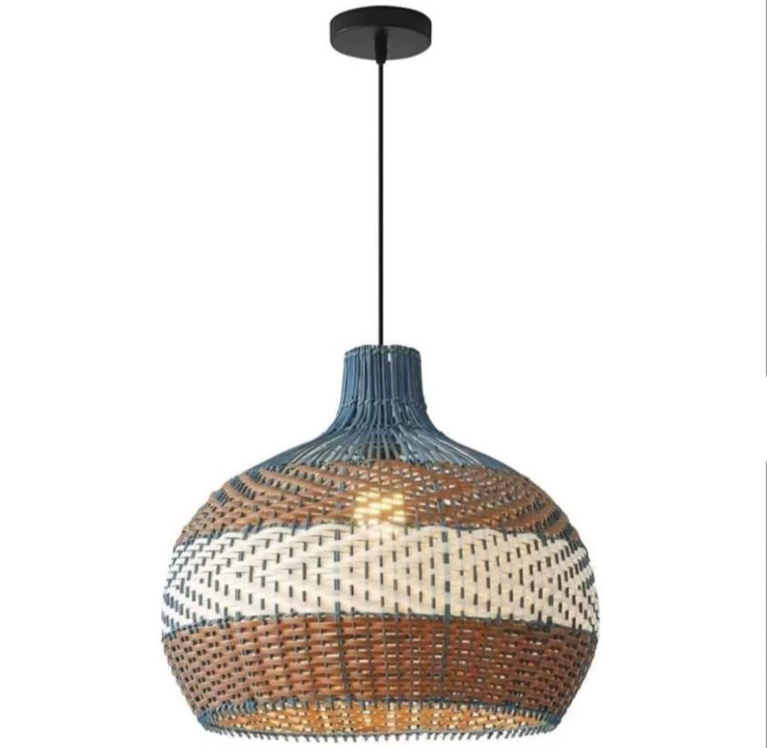 Rattan pendant light (New in box)