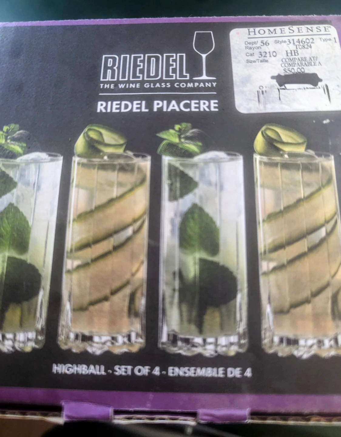 Riedel Piacere Highball Glasses - Set of 4
