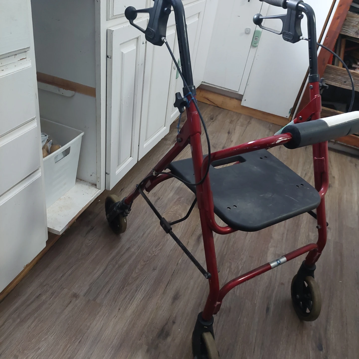 Red Walker with Seat