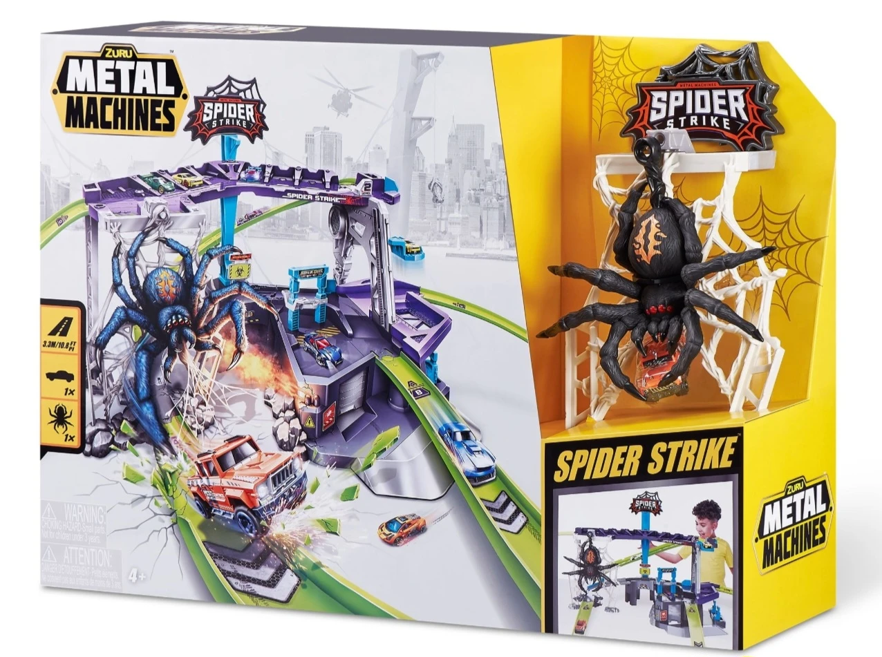 Brand New Zuru Metal Machines Spider Strike Playset
