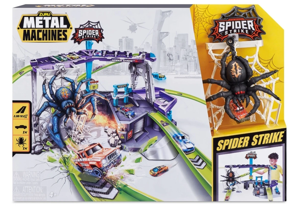Brand New Zuru Metal Machines Spider Strike Playset - photo 2