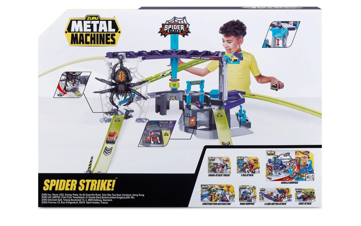 Brand New Zuru Metal Machines Spider Strike Playset - photo 3
