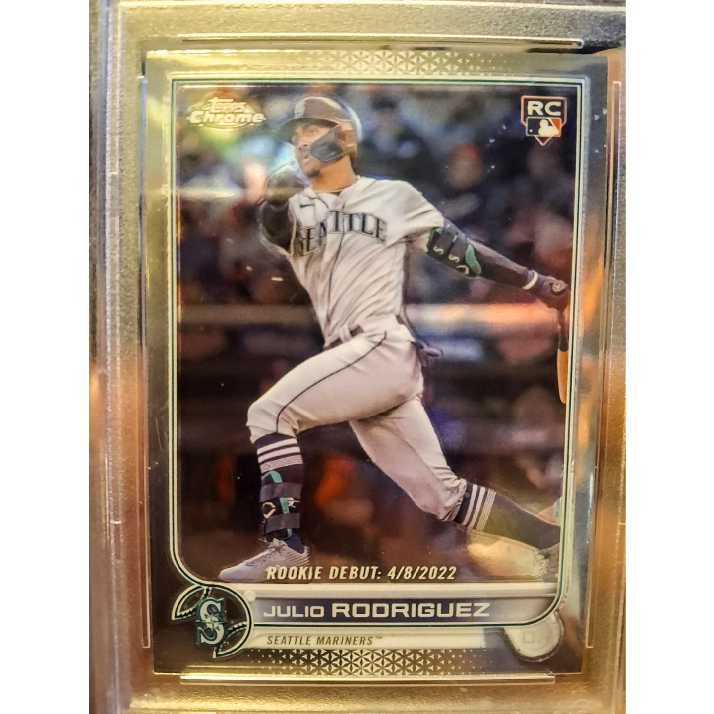2022 Topps Chrome Julio Rodriguez Rookie #USC165 PSA MINT 10 - photo 5