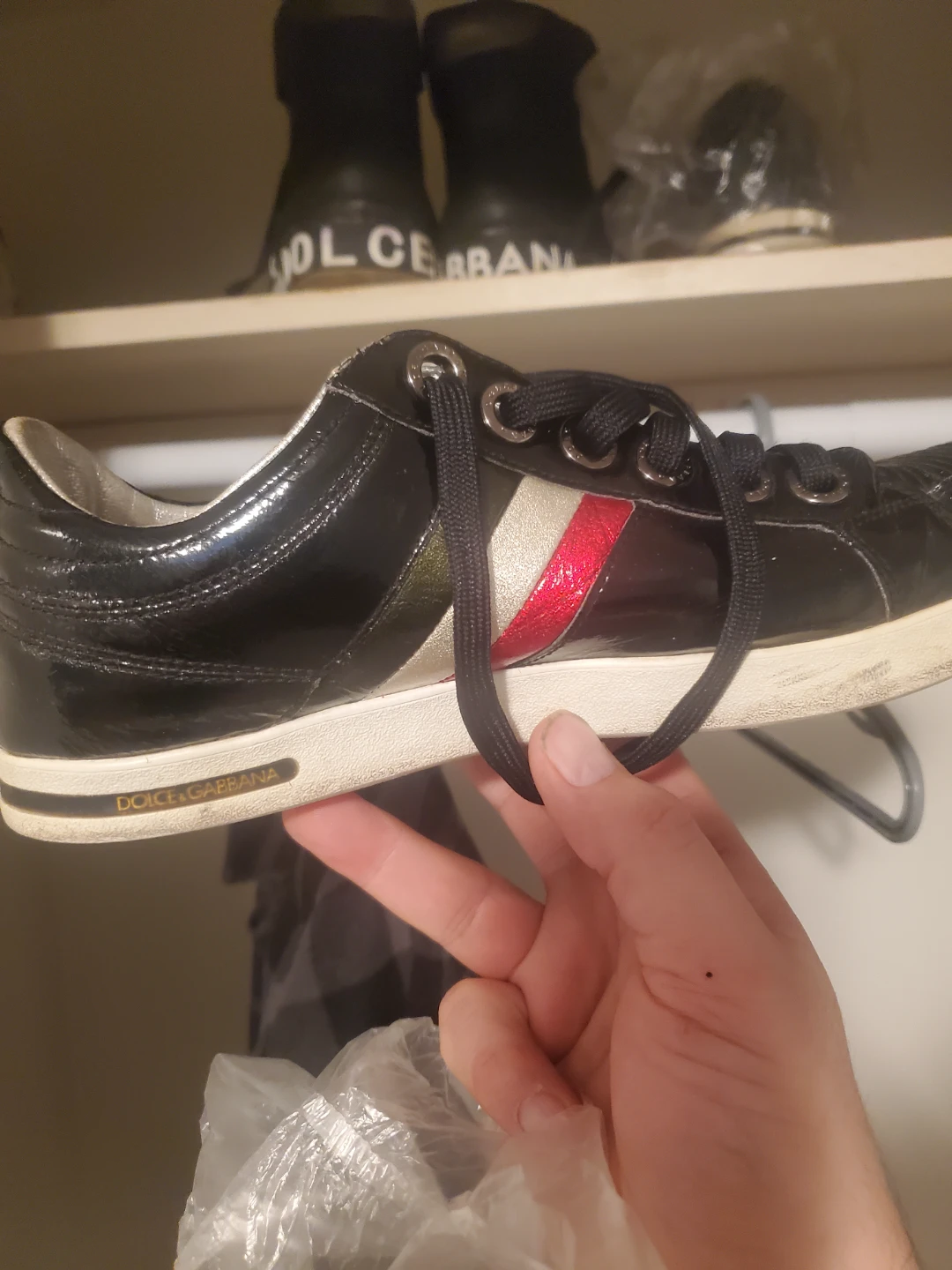 Dolce & Gabbana Black Patent Leather Sneakers - photo 2
