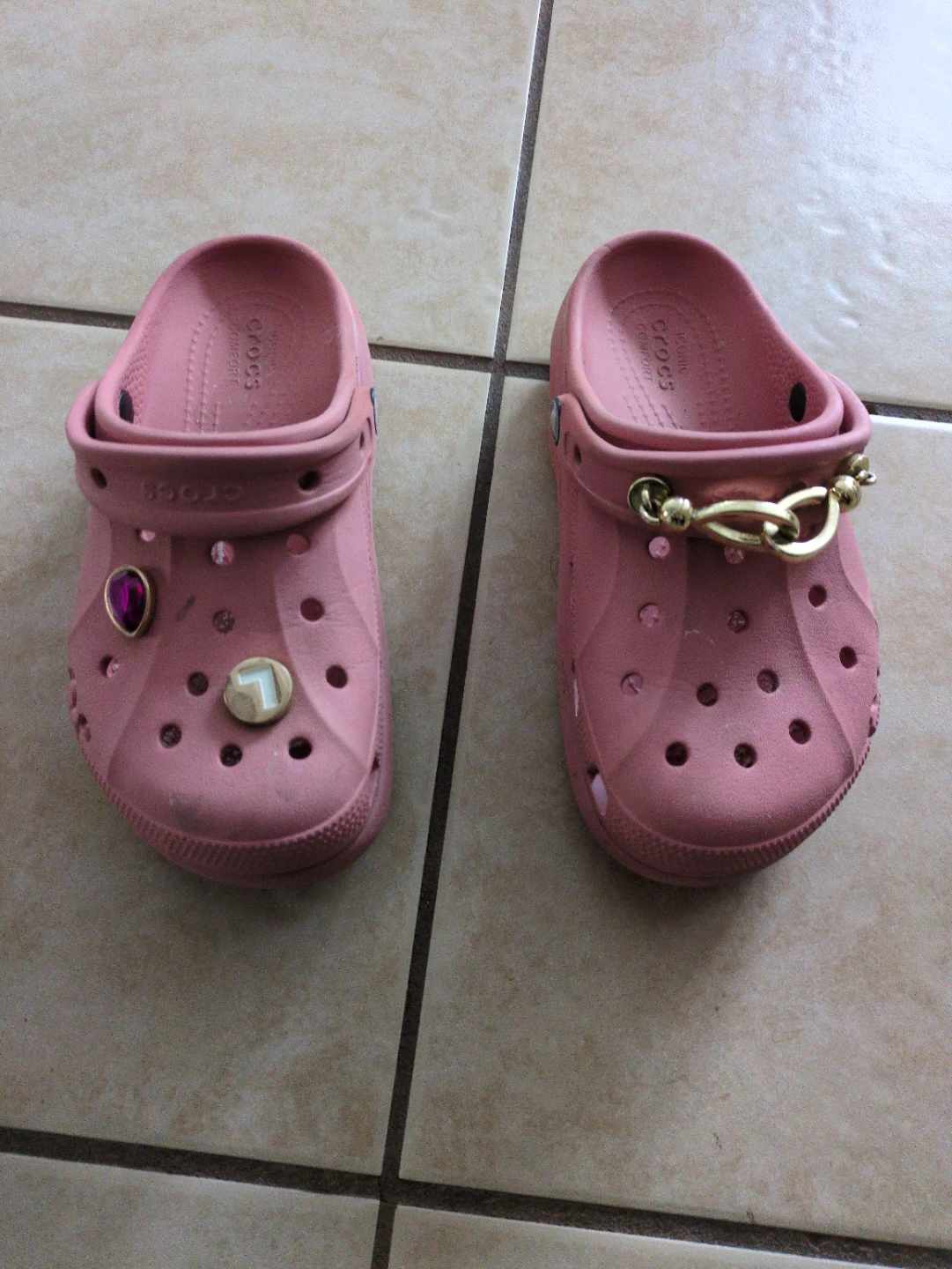 Crocs Pink Clogs, Women's Size 5