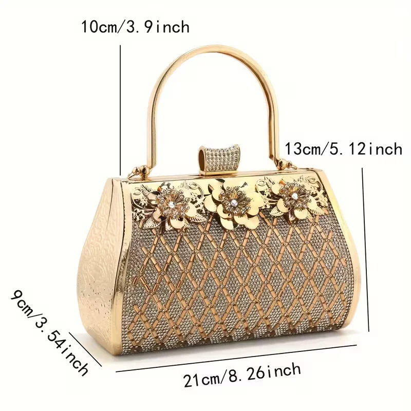 Gold Embellished Clutch Bag - photo 2