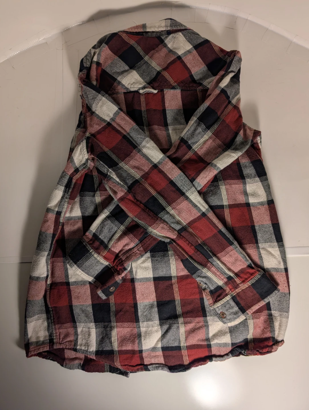 Plaid Long Sleeve Shirt | Roots - Size S/P - photo 5
