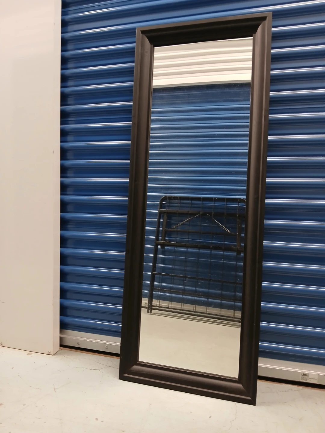 Dark brown wooden Framed Full Length Mirror - photo 2