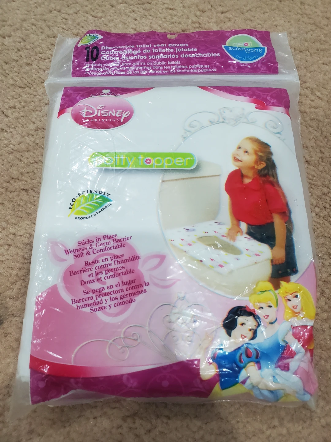 Disney Princess Potty Topper Disposable Toilet Seat Covers.