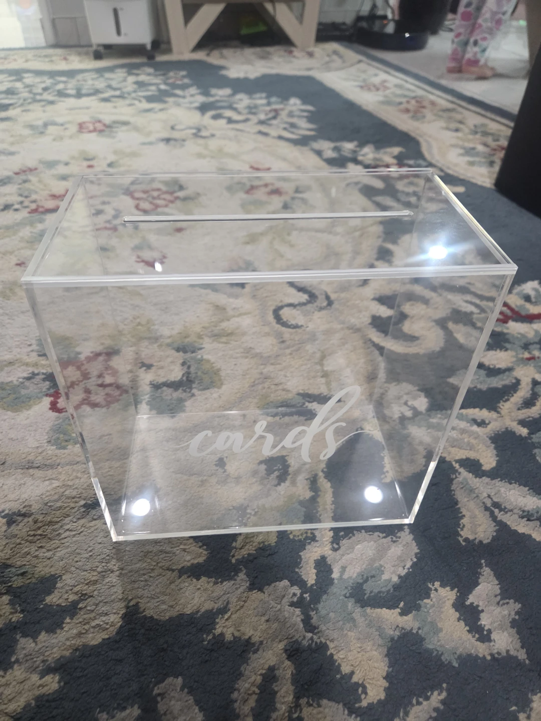 Clear Acrylic "Cards" Box