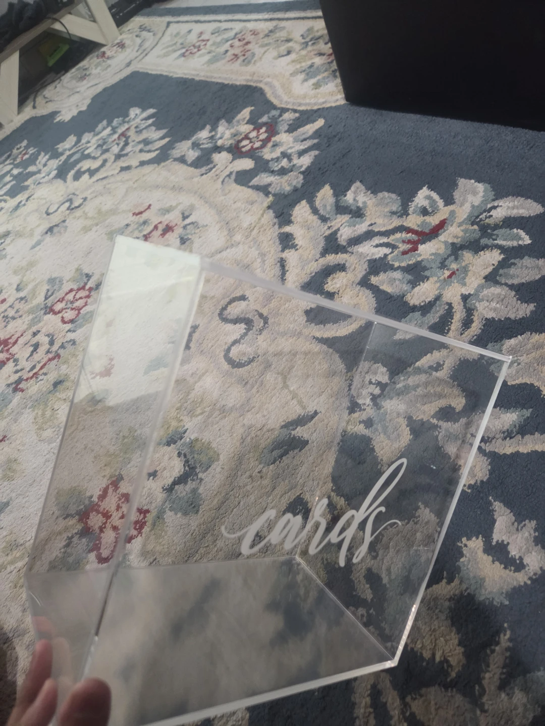 Clear Acrylic "Cards" Box - photo 3