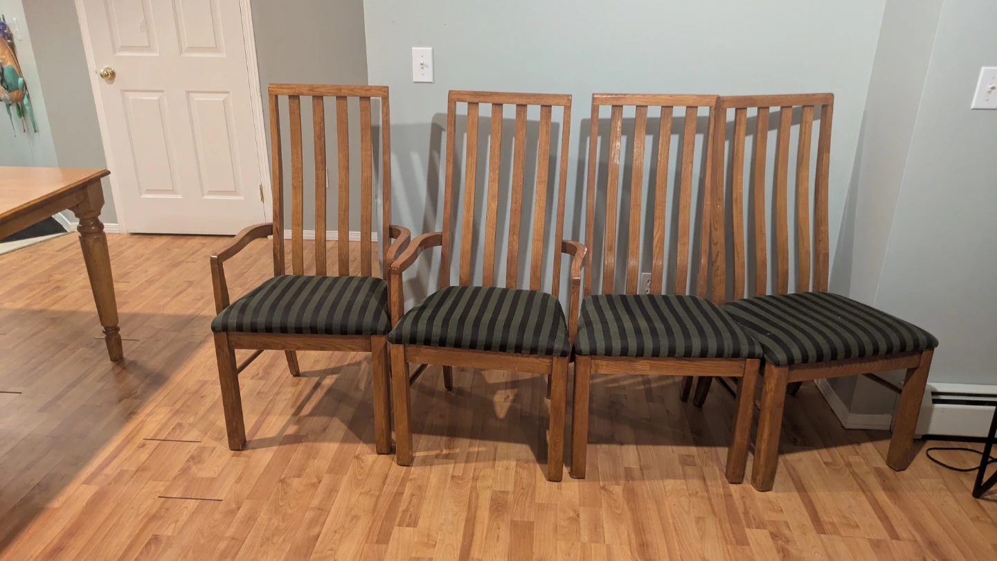 Wooden Dining Table with 4 Chairs - photo 2