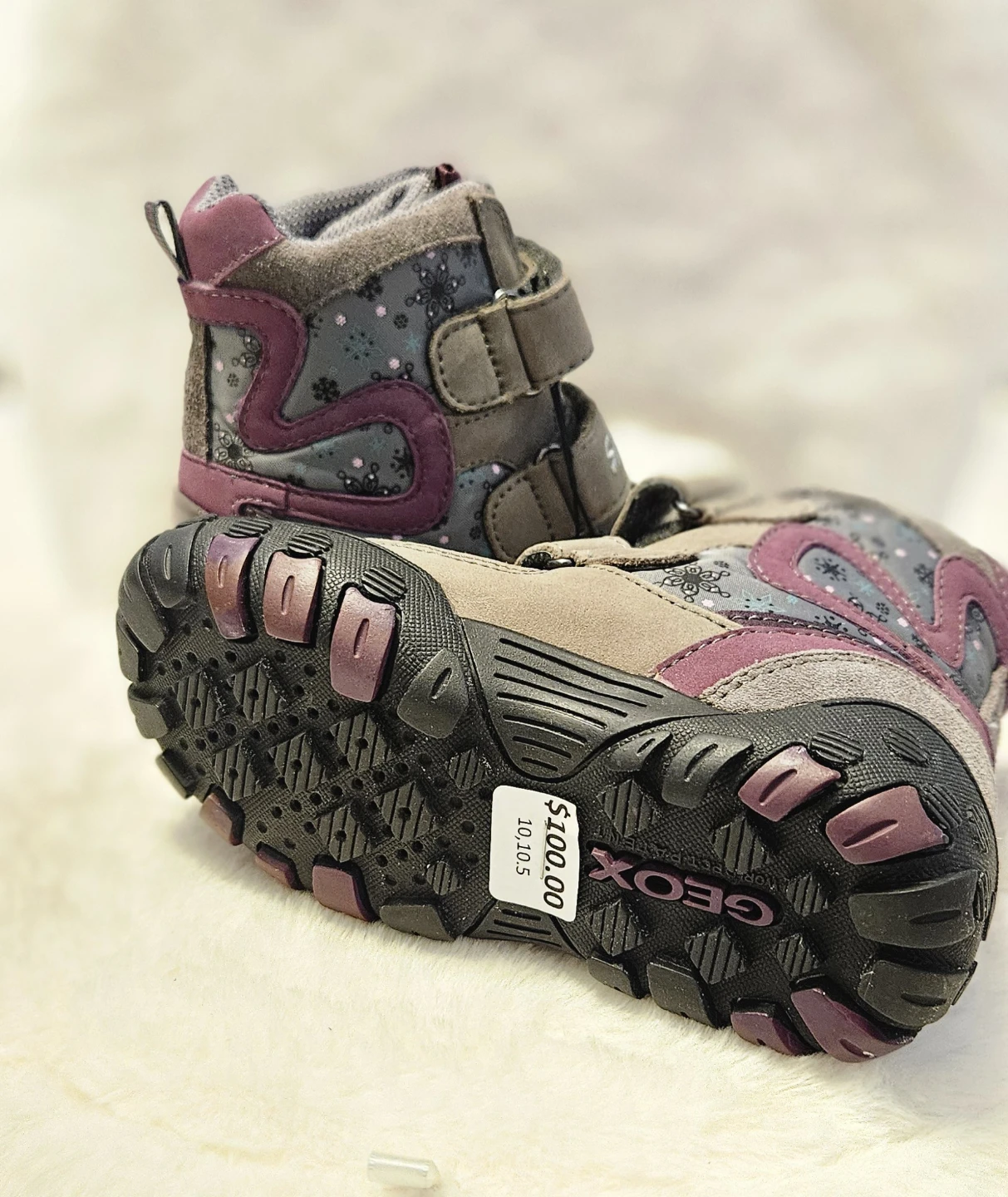 B GULP GW D Printed Nylon Dark Grey Geox Tex Waterproof