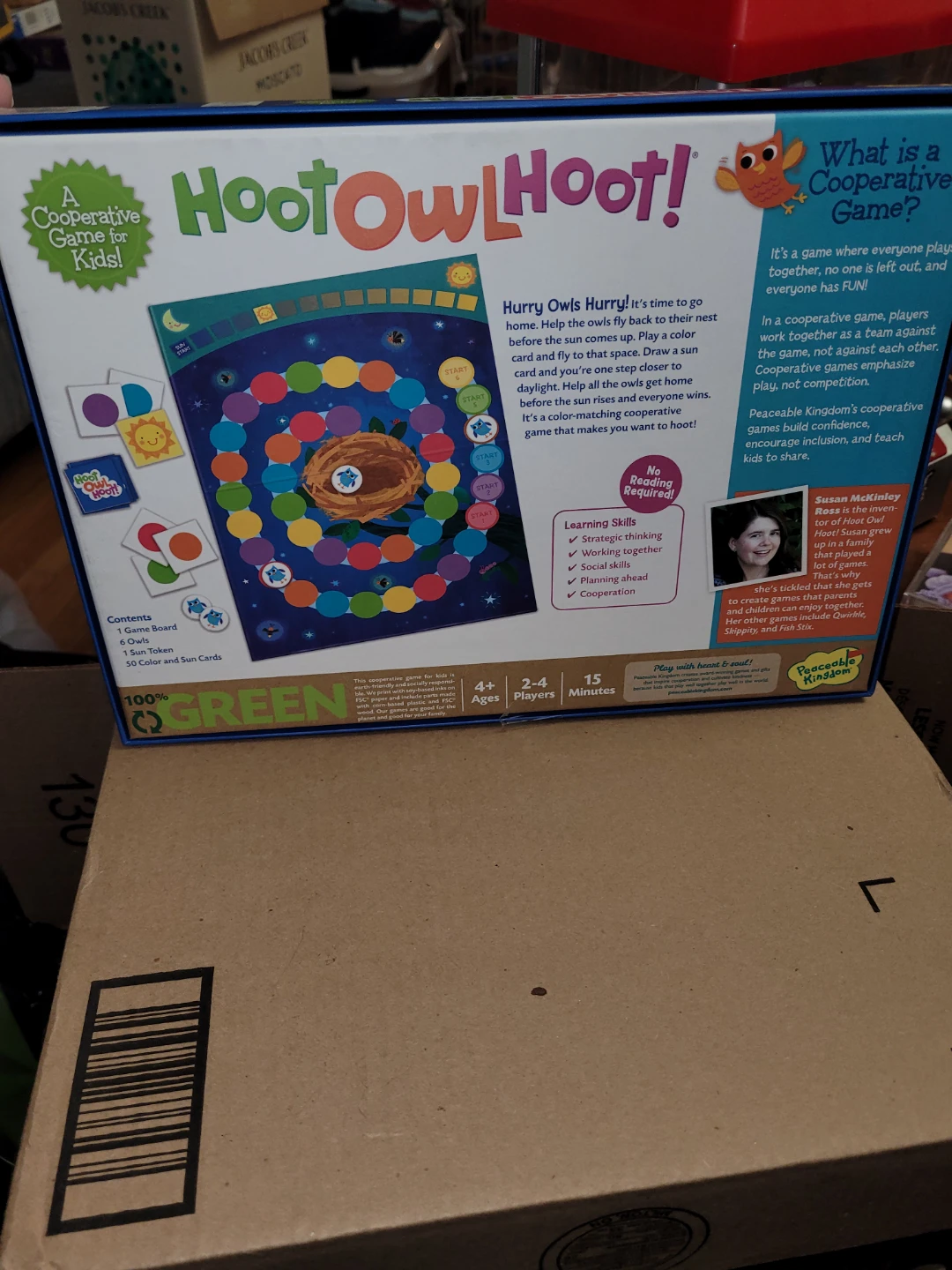 Hoot Owl Hoot! Cooperative Board Game for Kids - photo 2