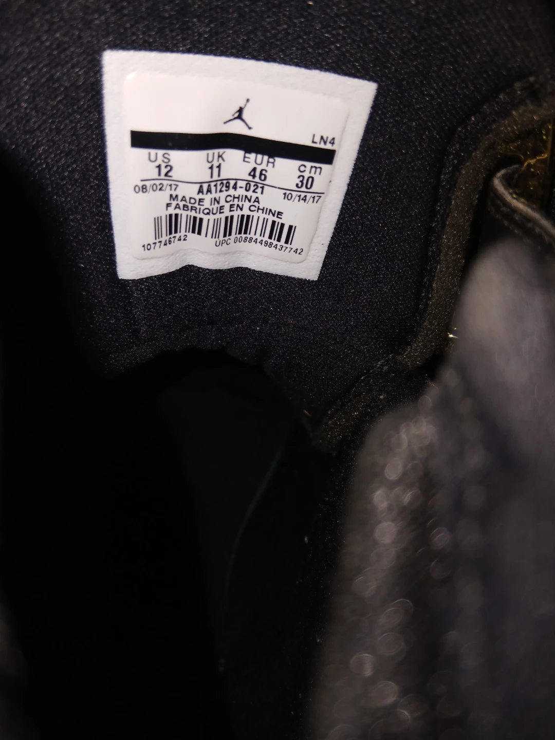 Jordan Men's Shoes Black and White Size 12 - photo 5