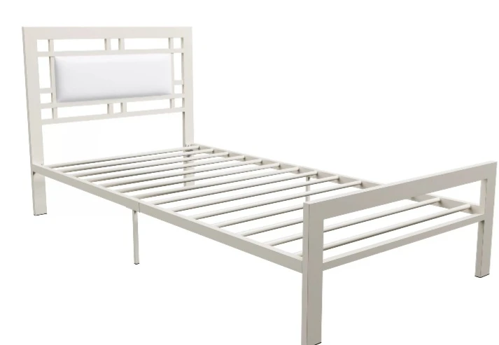 White Metal Twin Bed Frame - photo 2