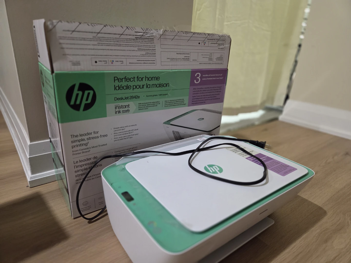 HP Deskjet 2842e Aurora Green Printer - photo 3