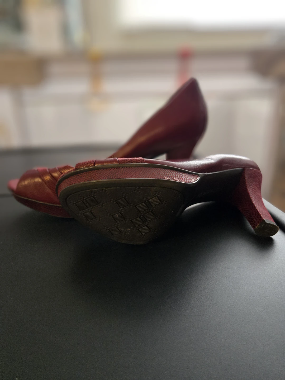 Naturalizer Red Leather Heels - Size 10 - photo 3