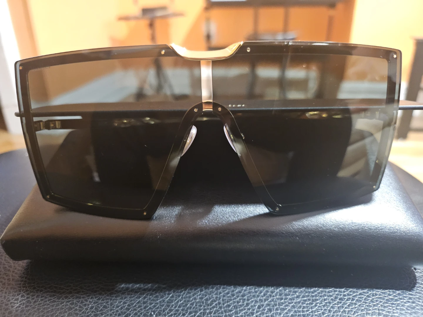 MaxMara Shield Sunglasses with Case - photo 3