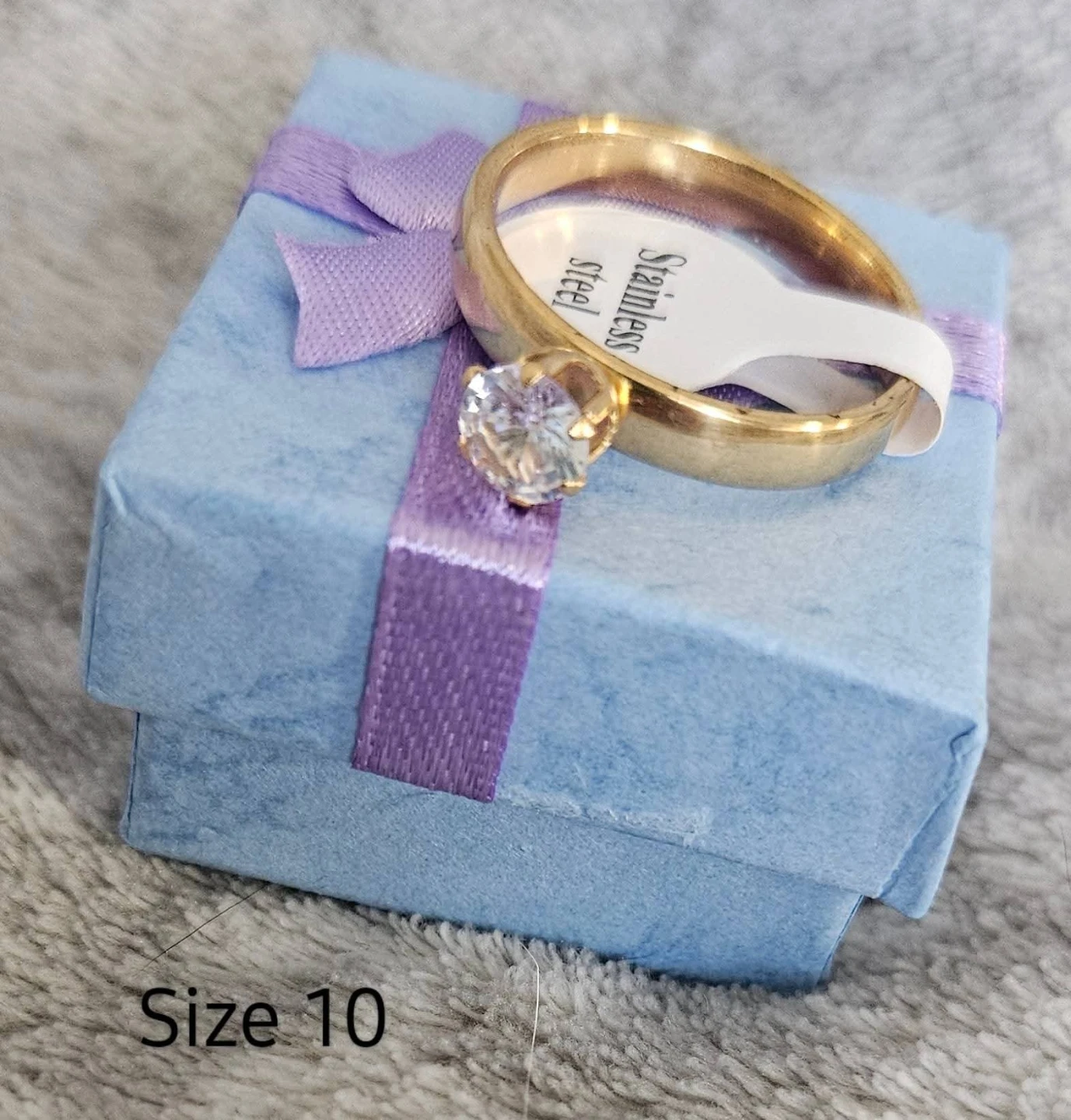 NEW! Stainless Steel Ring Size 10 - photo 2