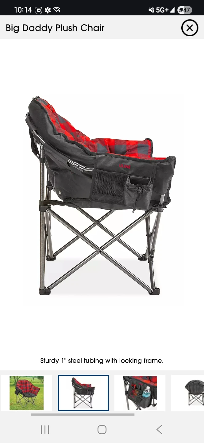 Big Daddy Plush Chair - Outdoor Folding Chair - photo 3