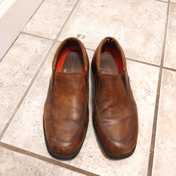Waterproof Brown Leather Shoes  - Men's size 9 - photo 2