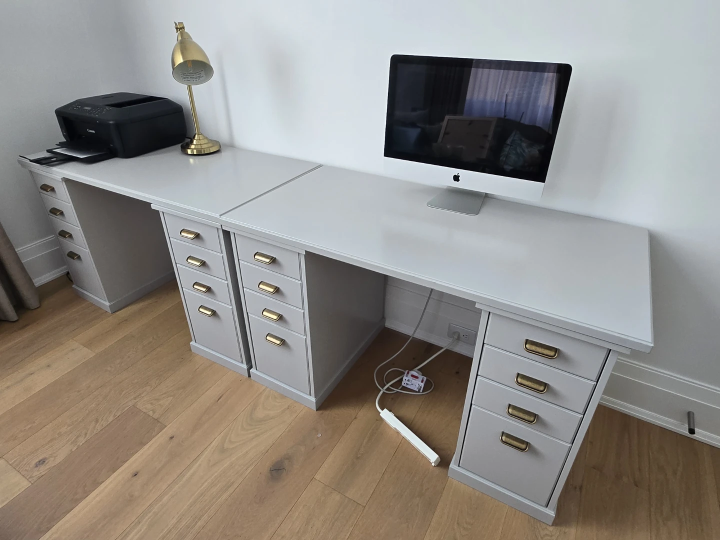 Grey Bookshelf and 2 Desk Sets - photo 4