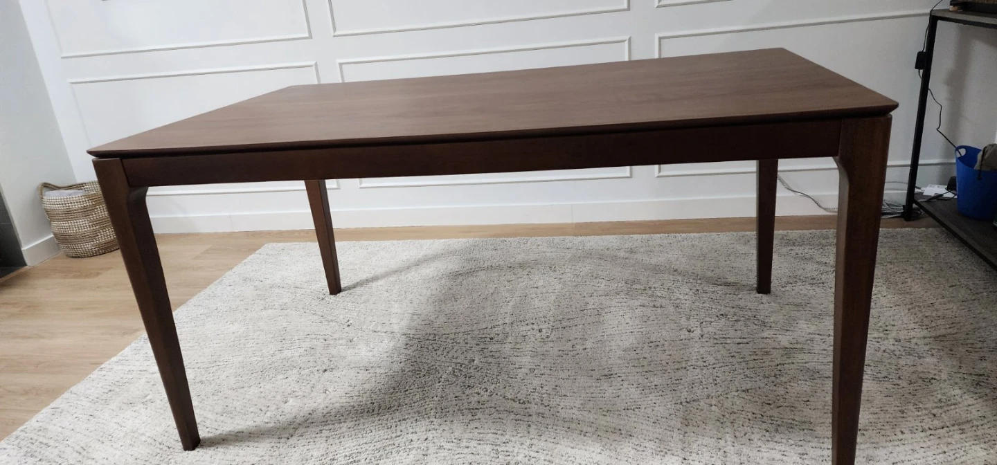 6 Seater Dining Table - Walnut Brown