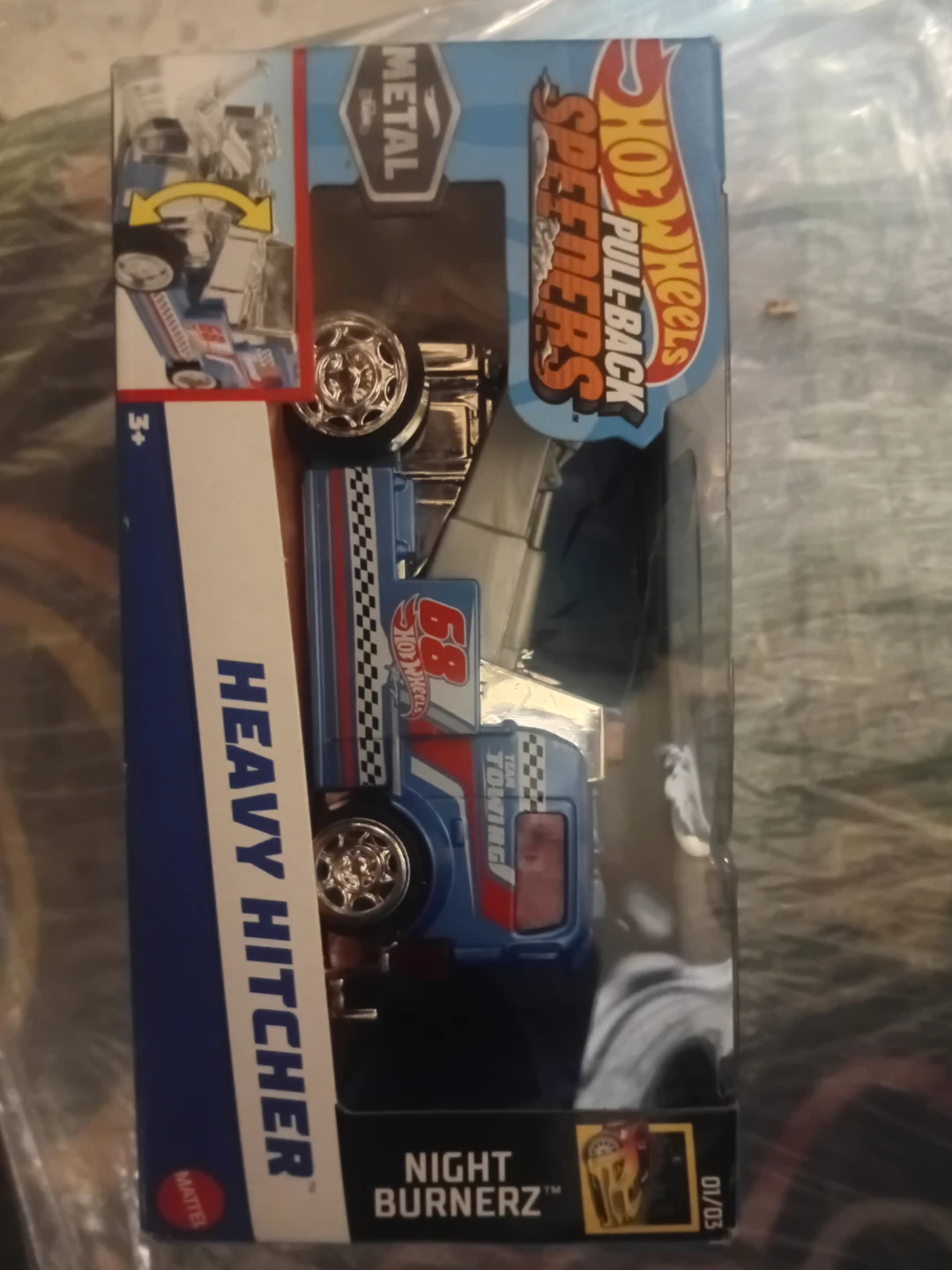 Hot Wheels Speeders Pull-Back Heavy Hitcher