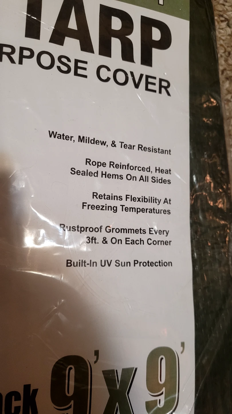 NEW 9'×9' Tarps (2 Pack) - photo 2