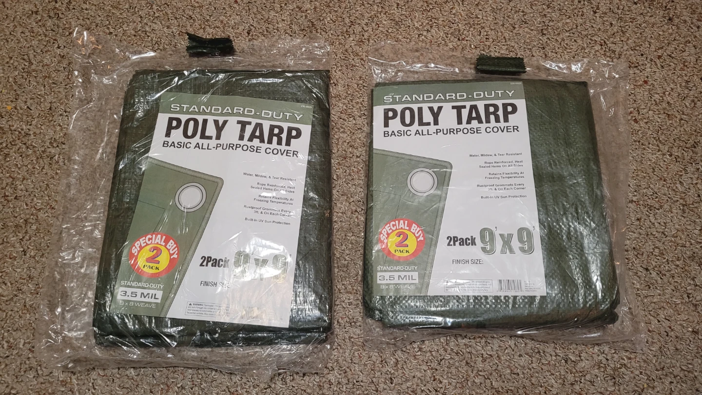 NEW 9'×9' Tarps (2 Pack) - photo 3