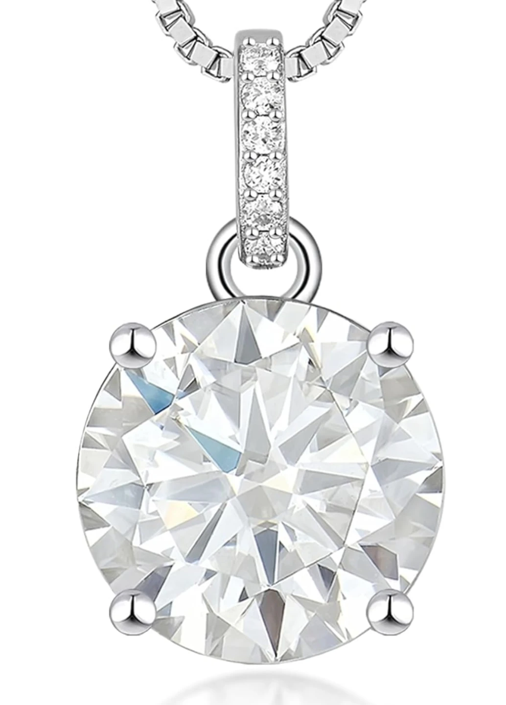 Moissanite Pendant 4.00 CTW, 10MM - photo 2