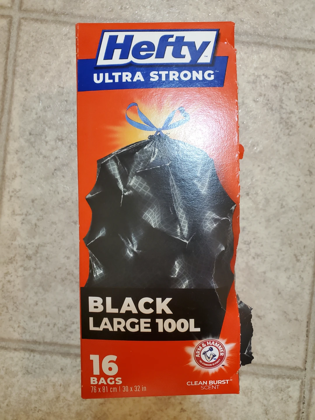 Hefty Ultra Strong Black Large Trash Bags