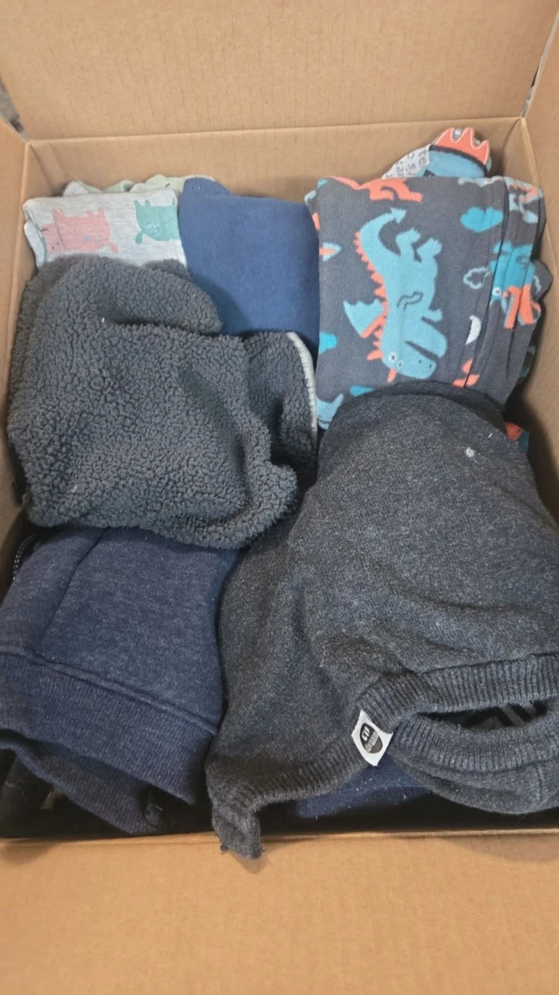 2 diaper boxes full of boy clothes - photo 2
