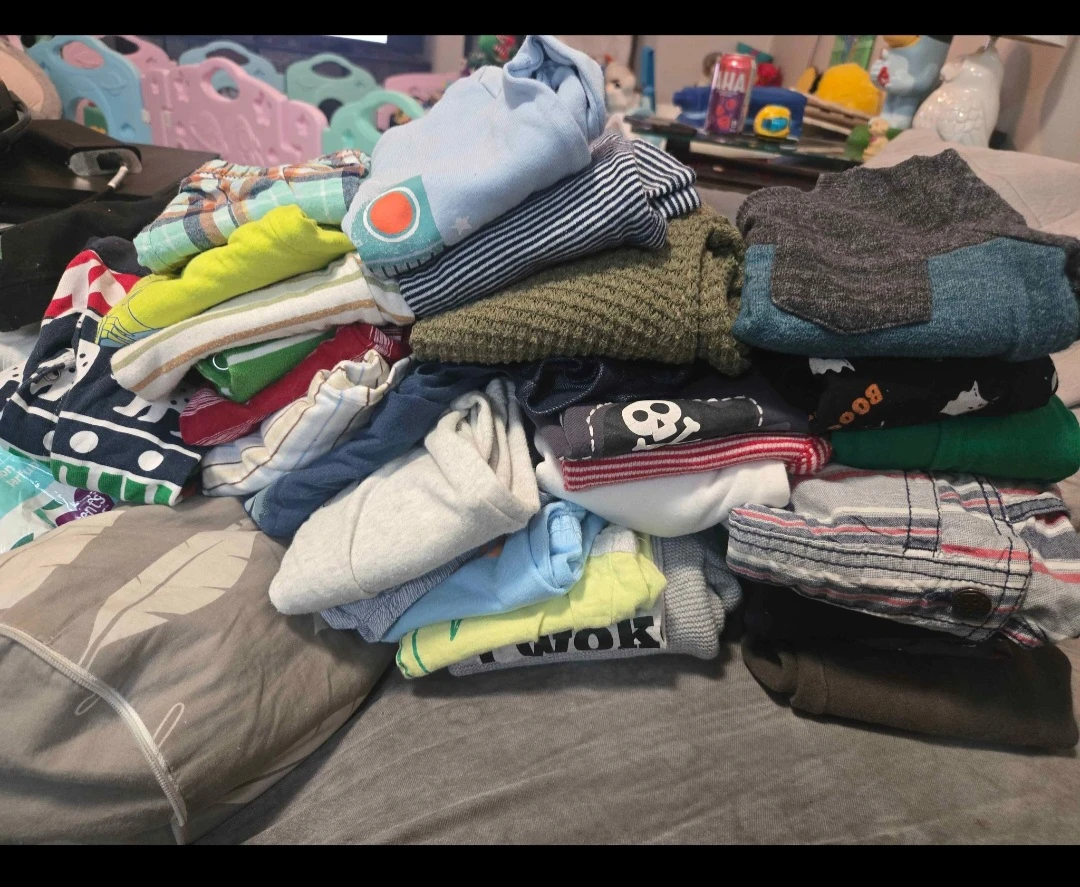 2 diaper boxes full of boy clothes - photo 5