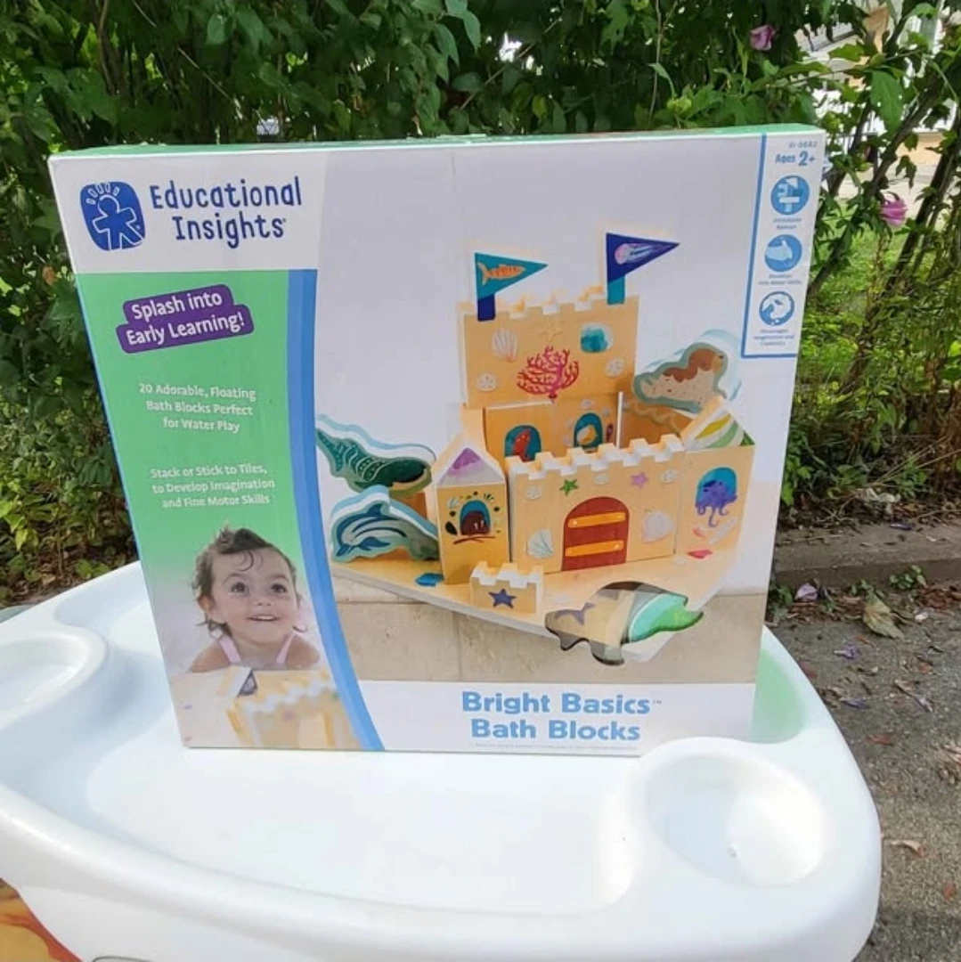 New Educational Insights Bright Basics Bath Blocks Retails $40