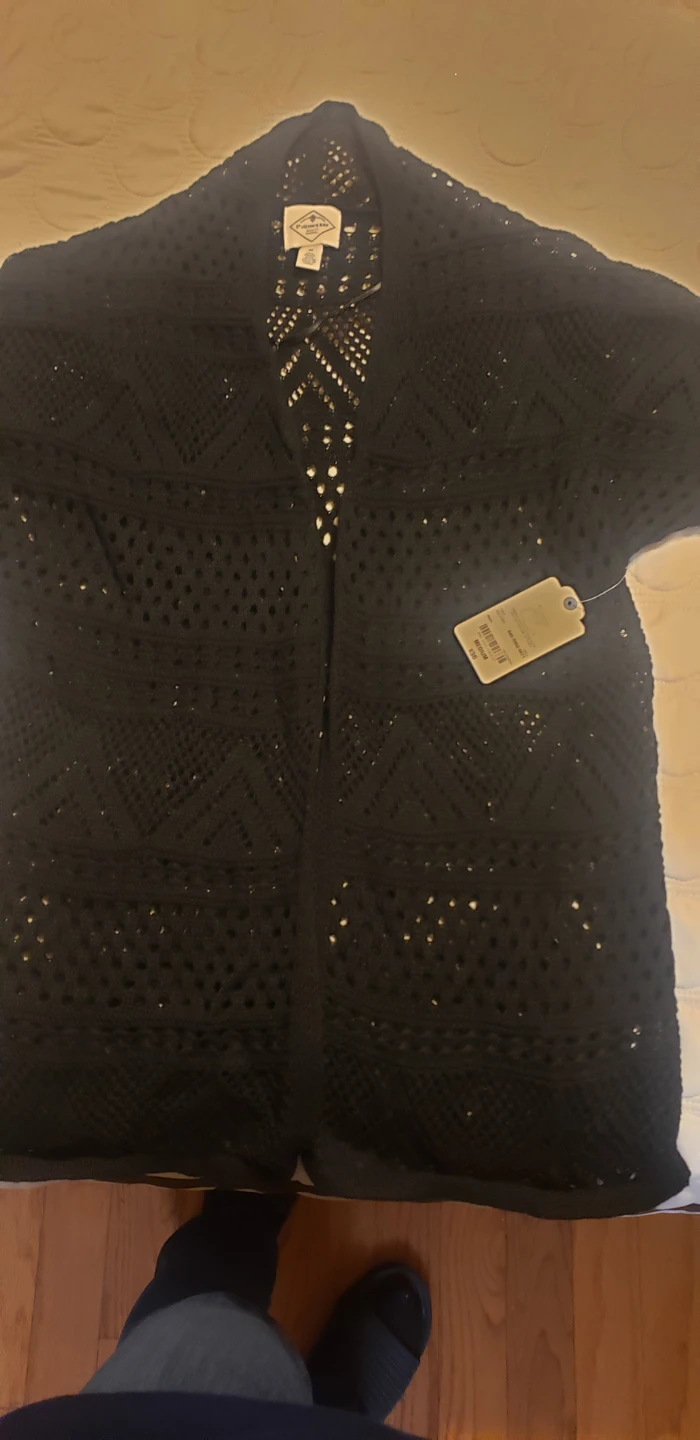 St. John's Bay Black Cardigan - Size Medium