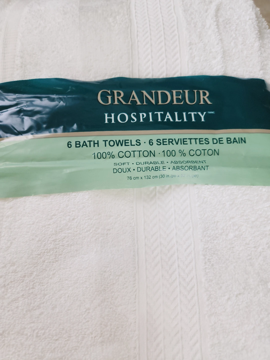 Grandeure Hospitality 6 Bath Towels - New! - photo 4
