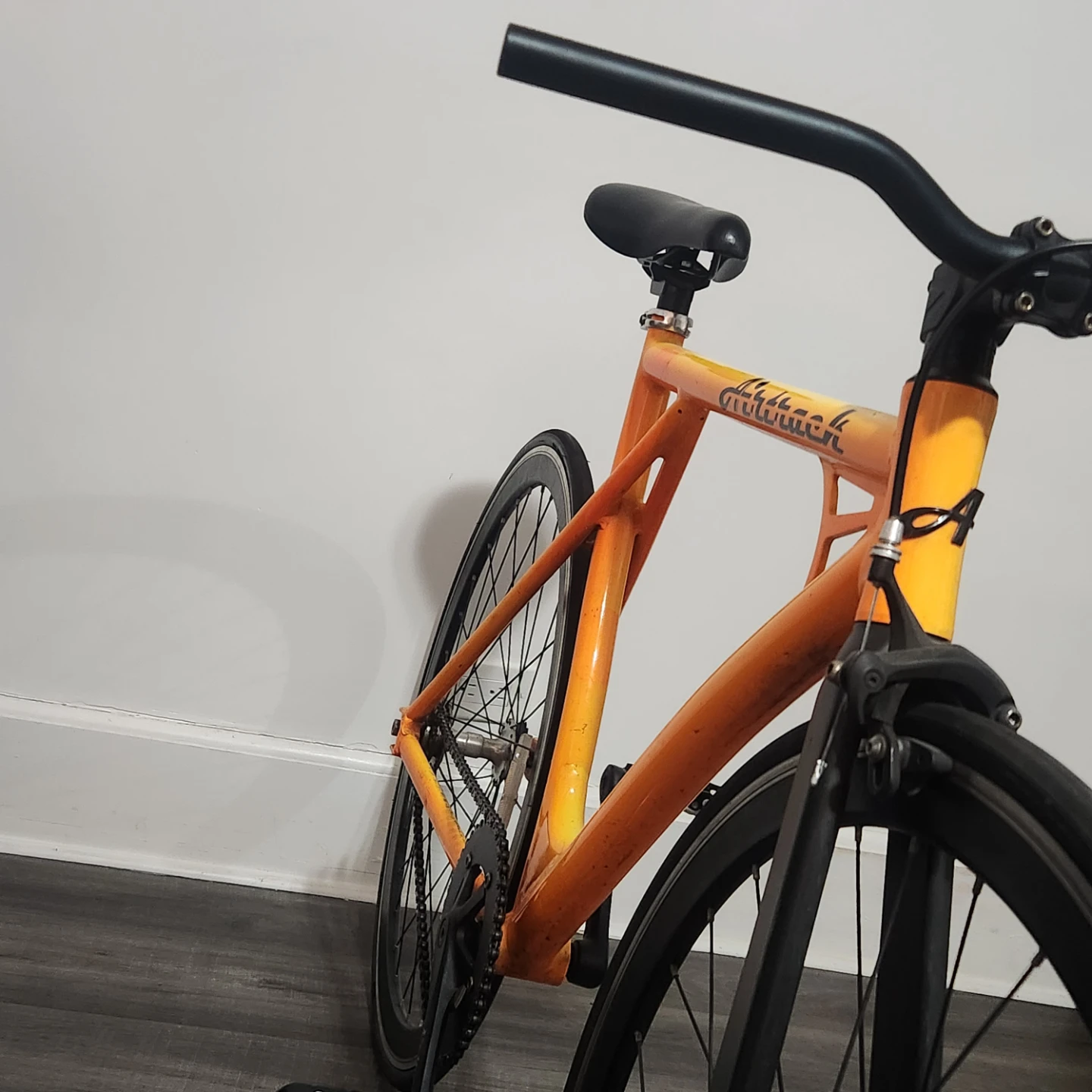 Aitrak Fixed Gear Bike - Orange - photo 5