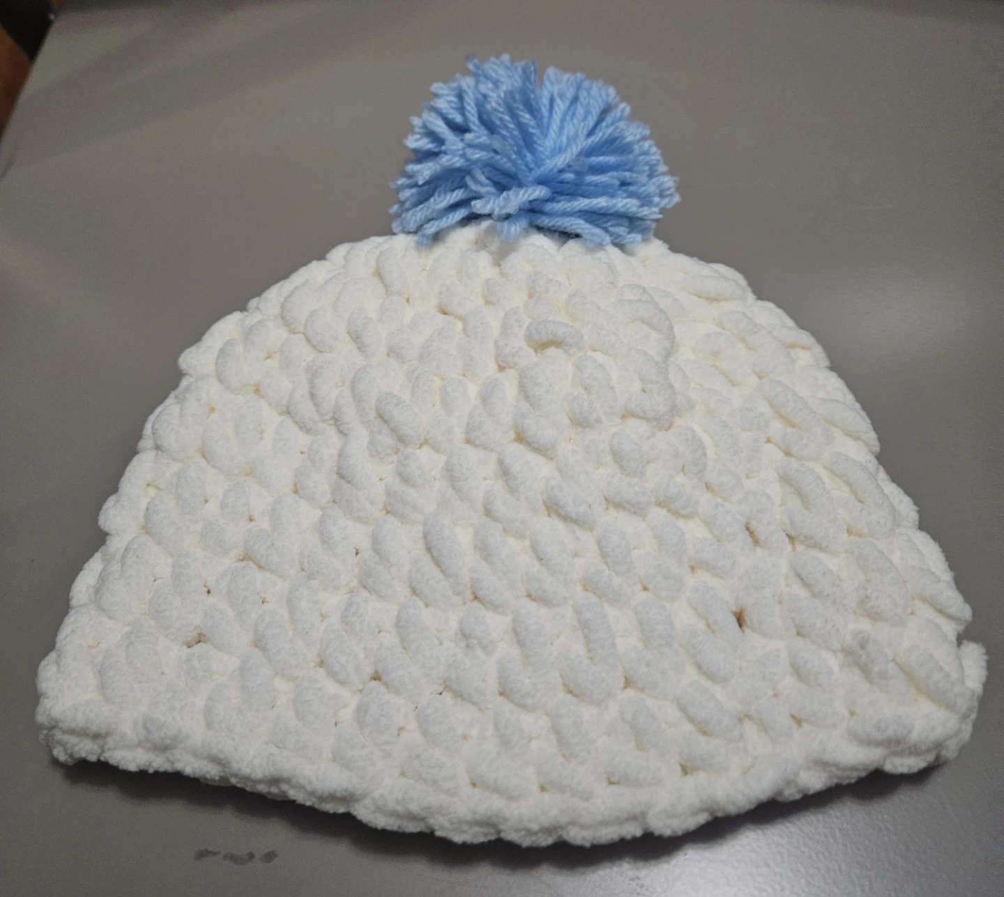 Handmade Chunky Knit Beanie with Pom