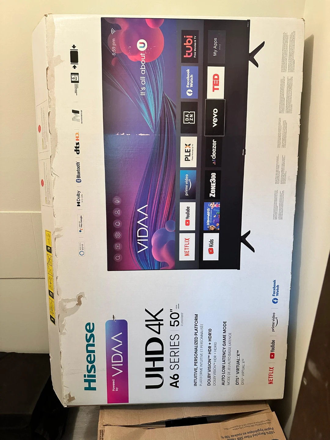Hisense 50" UHD 4K A6 Series TV