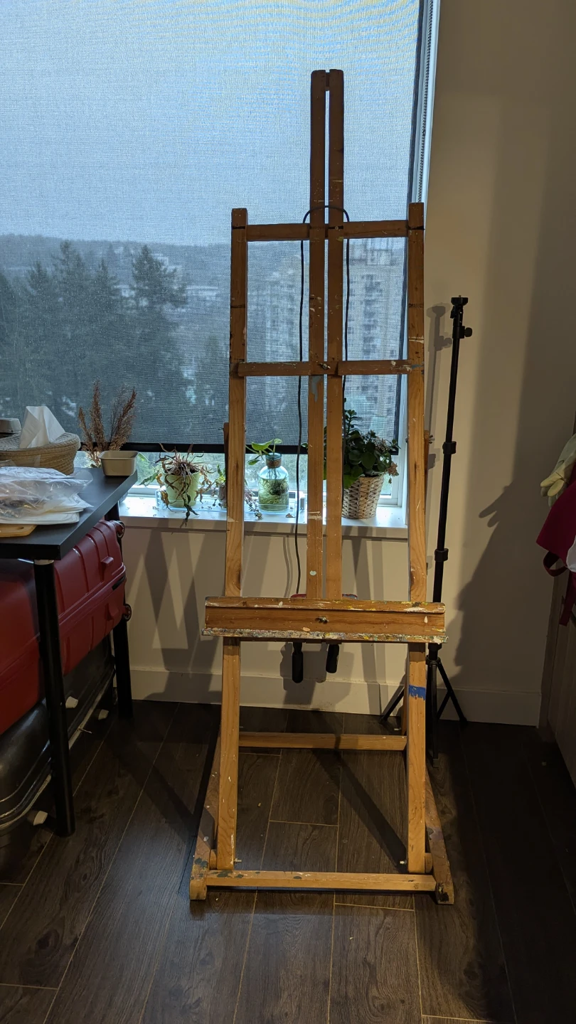 Wooden Art Easel for painting and drawing