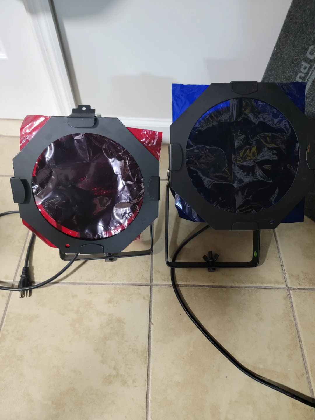 PAR Stage Lights - Red and Blue